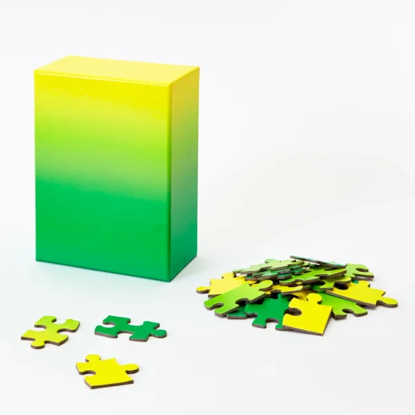 Gradient Puzzle small 100 Teile - Grün & Gelb