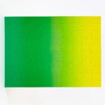 Areaware Gradient Puzzle, Small, 100 Pieces, Green & Yellow, Detail View 3 | One Horizon