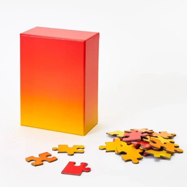 Gradient Puzzle small 100 Teile - Rot & Gelb