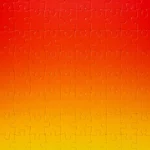 Areaware Gradient Puzzle, Small, 100 Pieces, Red & Yellow, Close-up 2 | One Horizon