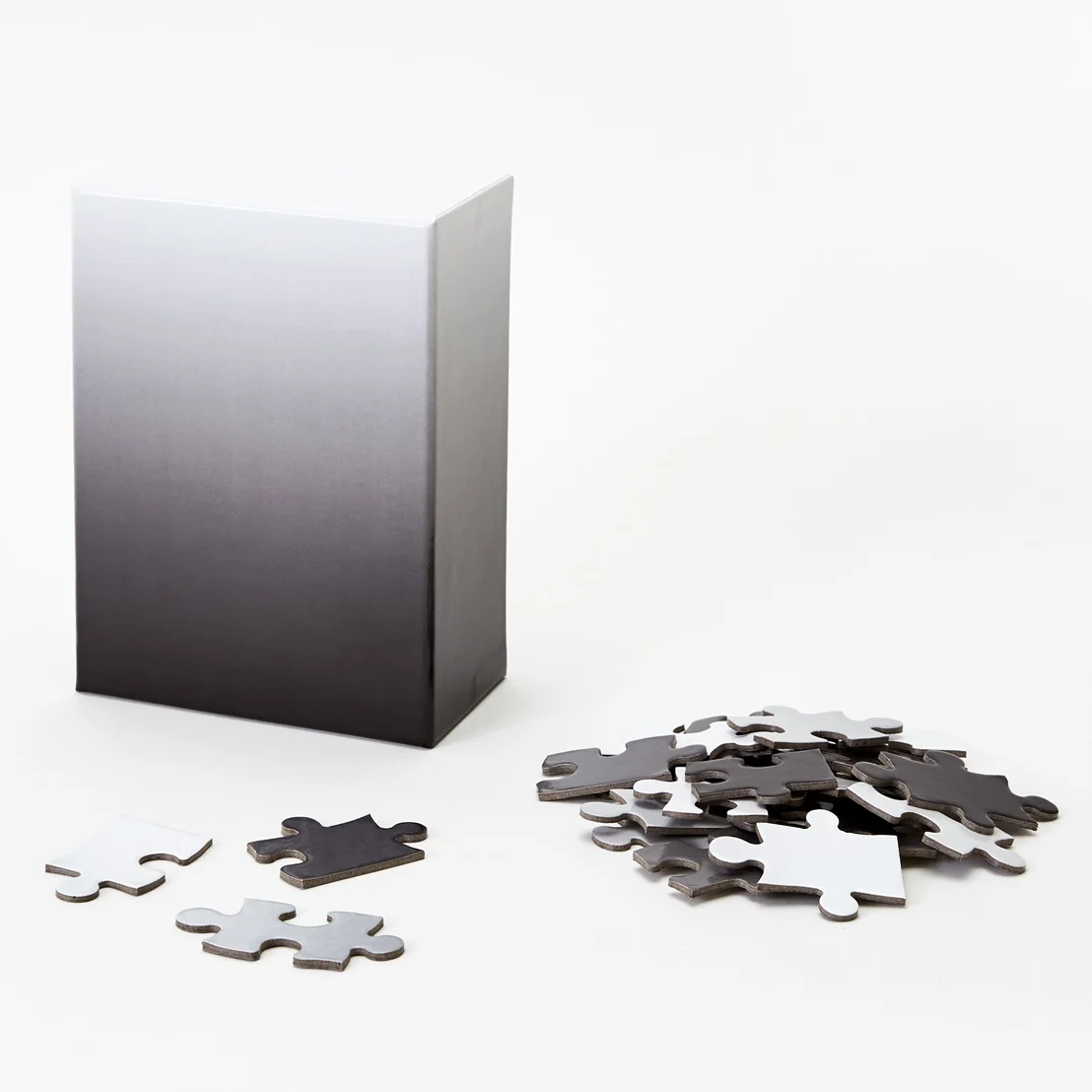 Areaware Gradient Puzzle, Small, 100 Pieces, Black & White | One Horizon