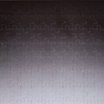 Areaware Gradient Puzzle, Small, 100 Pieces, Black & White, Close-up 2 | One Horizon
