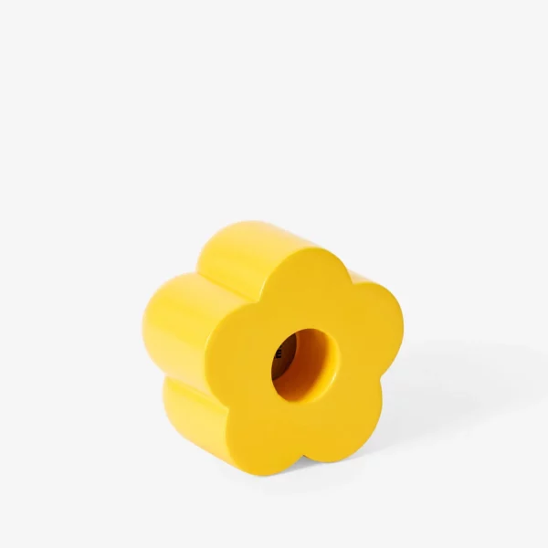Poppy Concrete Candle and Incense Holders - Yellow