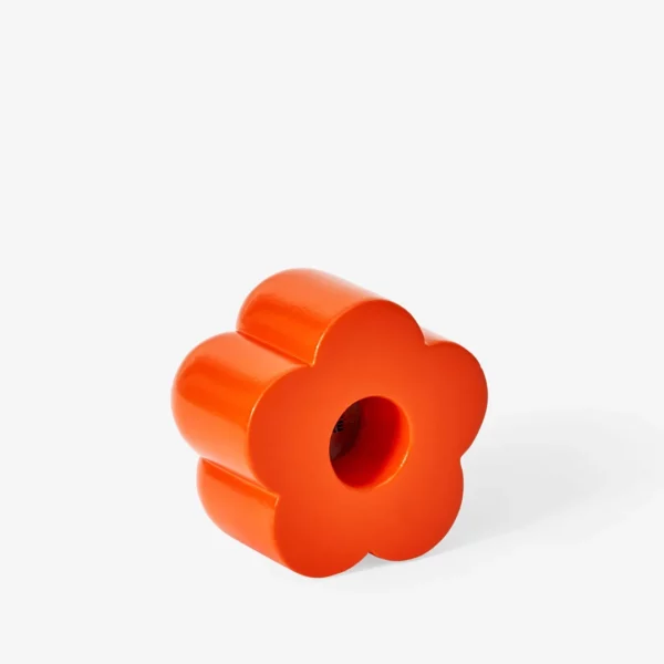 Poppy Concrete Candle and Incense Holders - Red