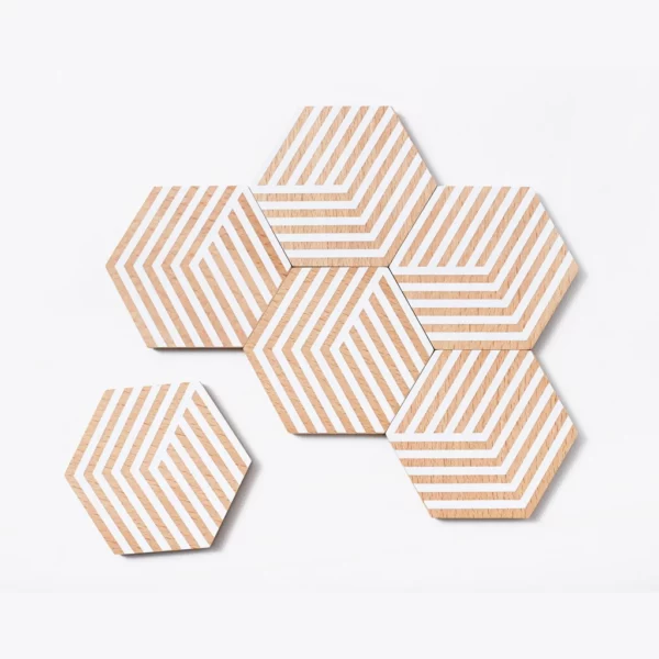Table Tiles Untersetzer 6er-Set - Optical White