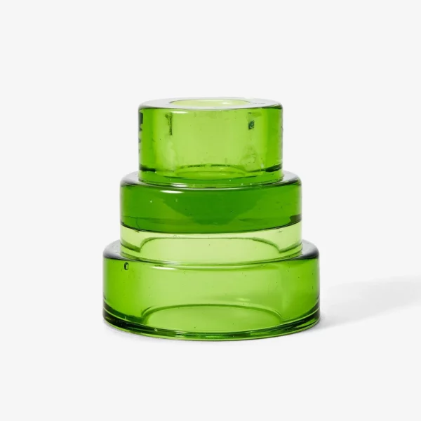 Terrace 2in1 Kerzenhalter aus Glas - Grün