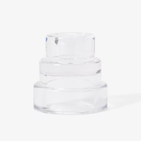 Terrace 2in1 Kerzenhalter aus Glas - Transparent