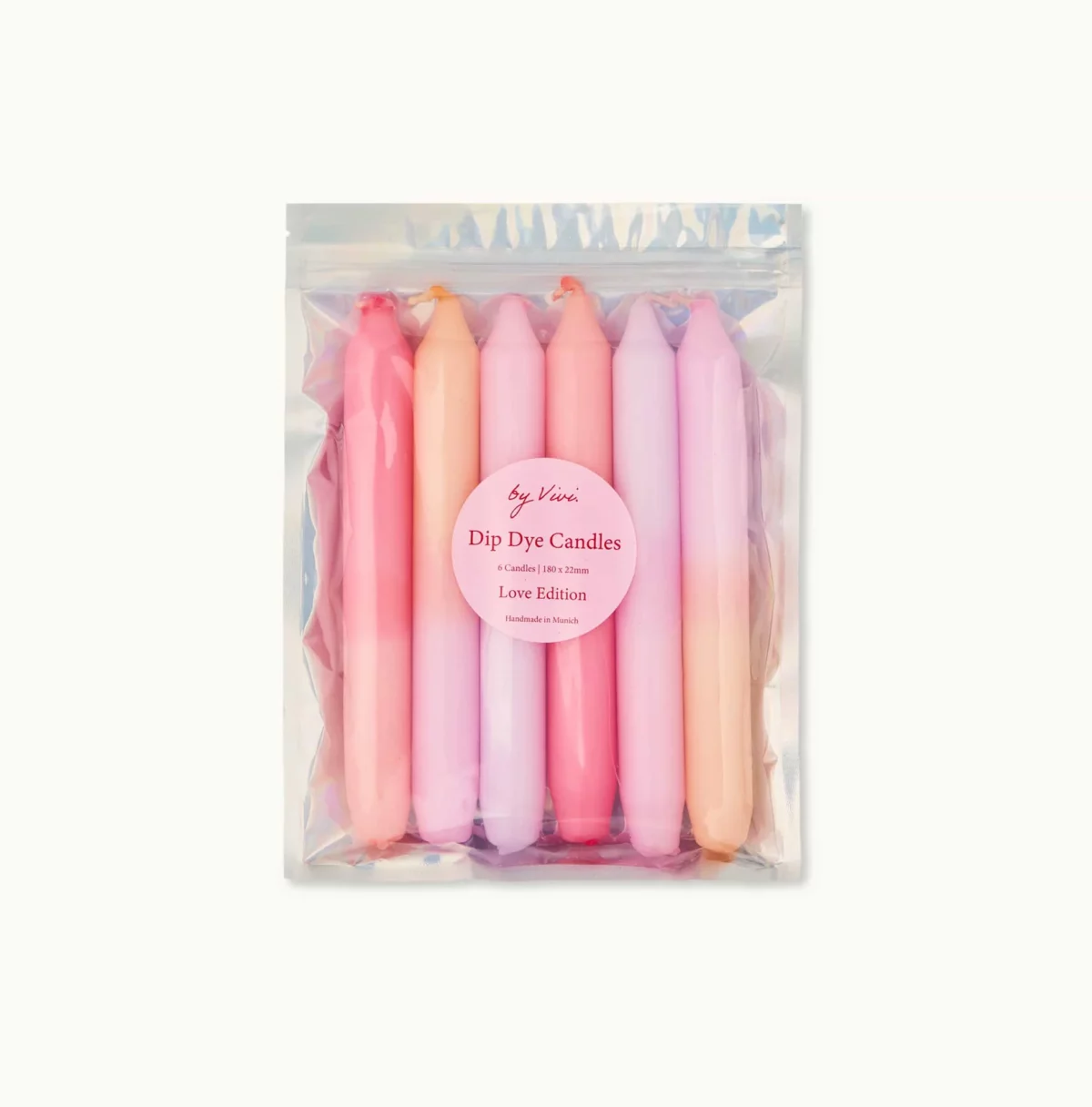 By Vivi Dip Dye Kerzen im 6er Set Love Edition, Detailansicht 3 | One Horizon