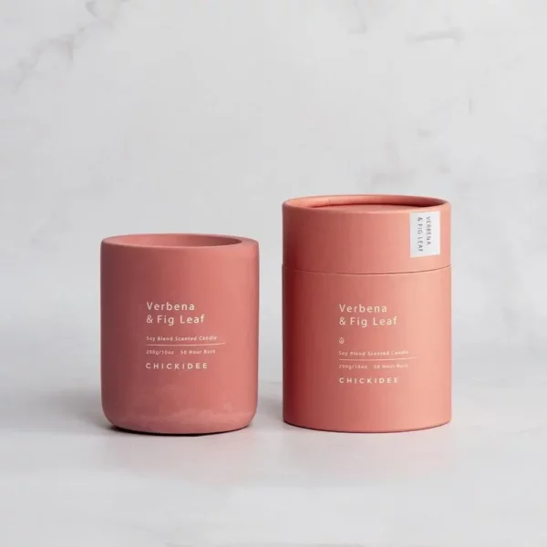Concrete Candle - Verbena & fig leaf