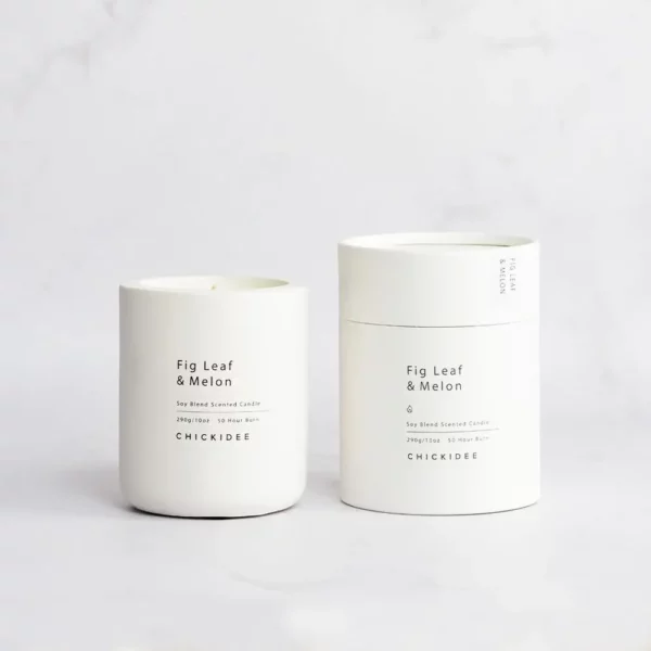 Concrete Candle - Fig Leaf & Melon