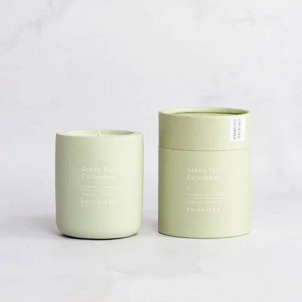 Concrete Candle - Green Tea & Cucumber