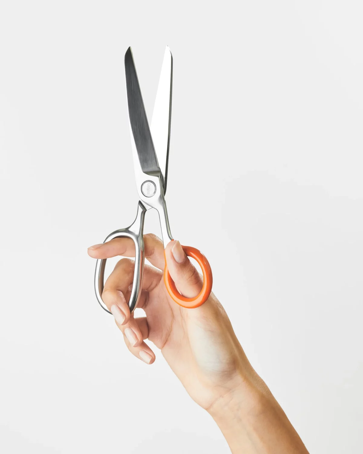 Ciseaux Craighill Chroma Scissors argentés et orange, vue détaillée 2 | One Horizon