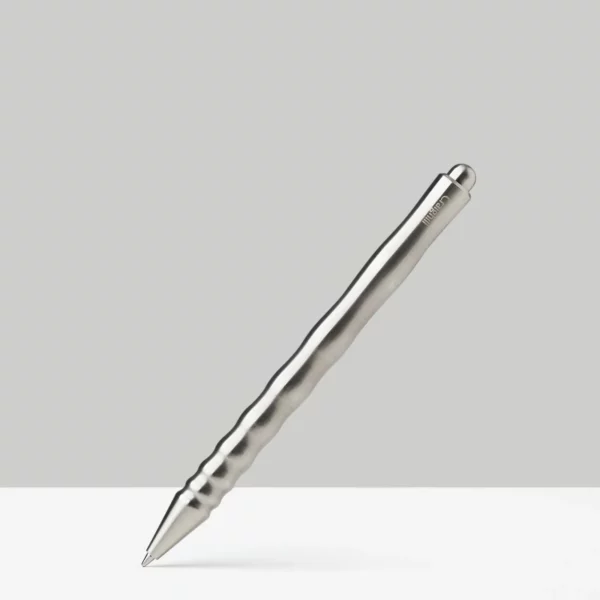 Stylo Kepler - Acier inoxydable / Noir