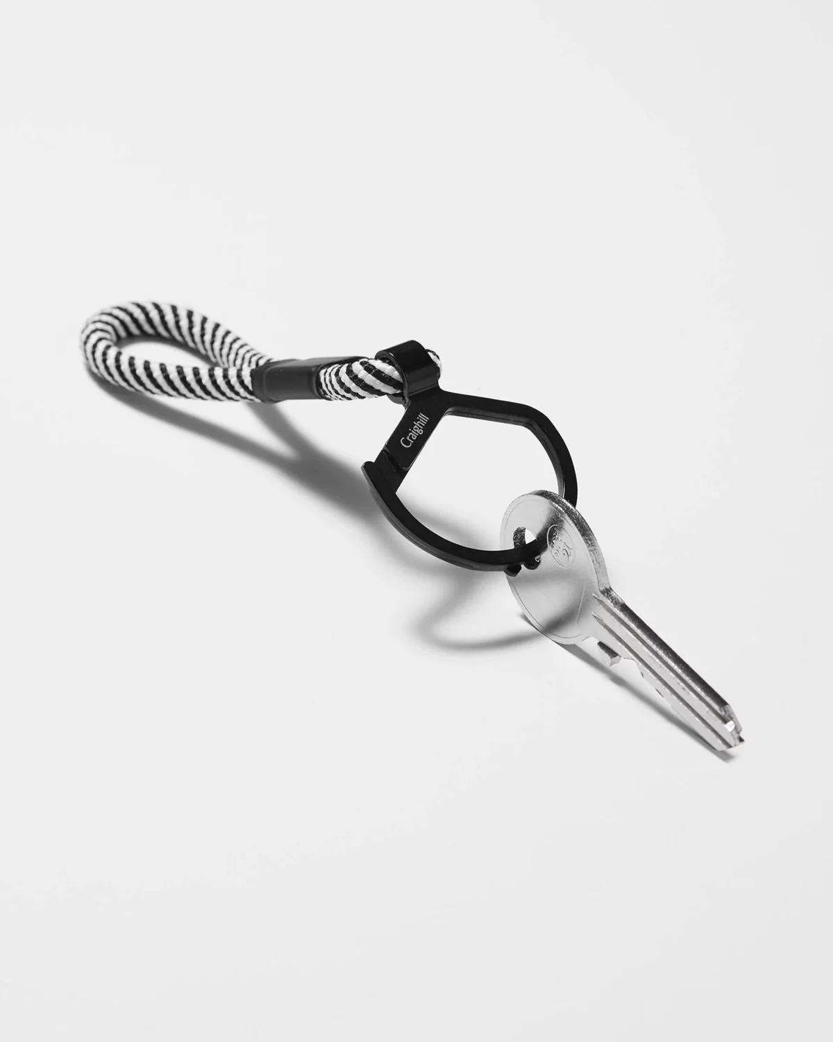 Craighill Rope Split Ring Schwarz & Weiss, Detailansicht 2 | One Horizon
