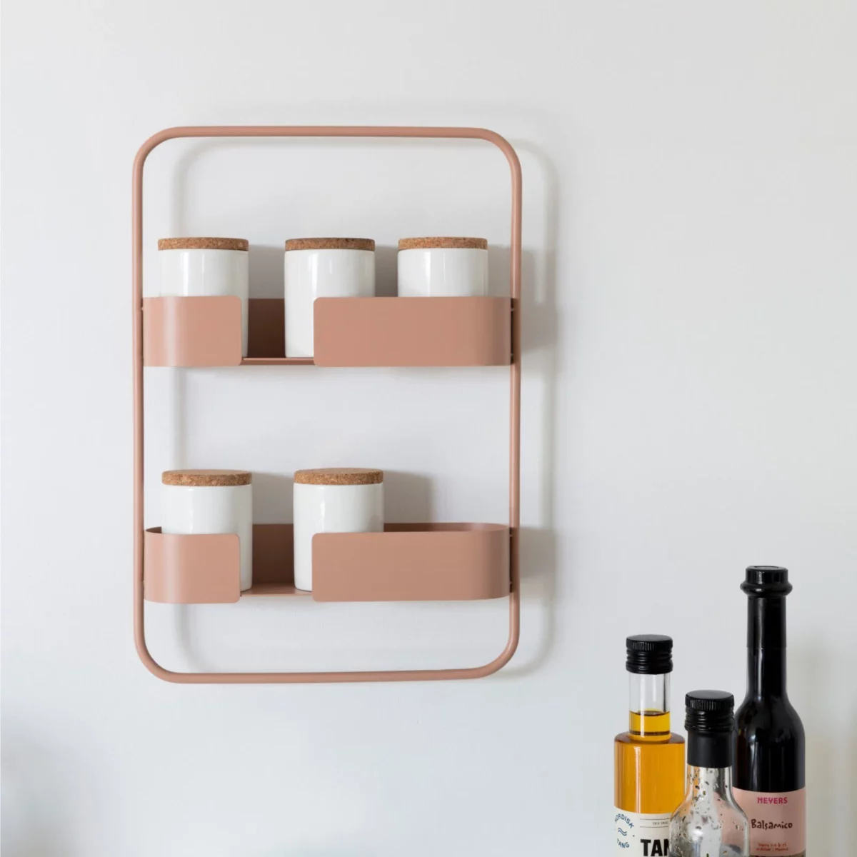 DesignBite Big Hug Spice Set Wall Shelf, Pink, Detail View 3 | One Horizon