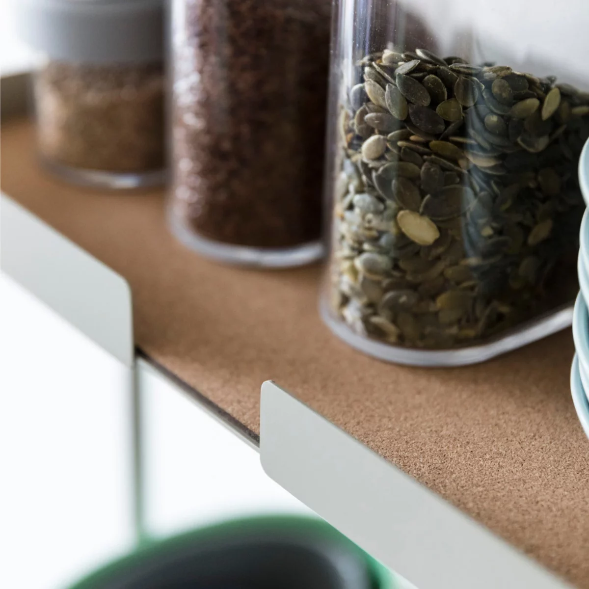 DesignBite Big Hug Low Wall Shelf, Light Gray, Detail View 5 | One Horizon