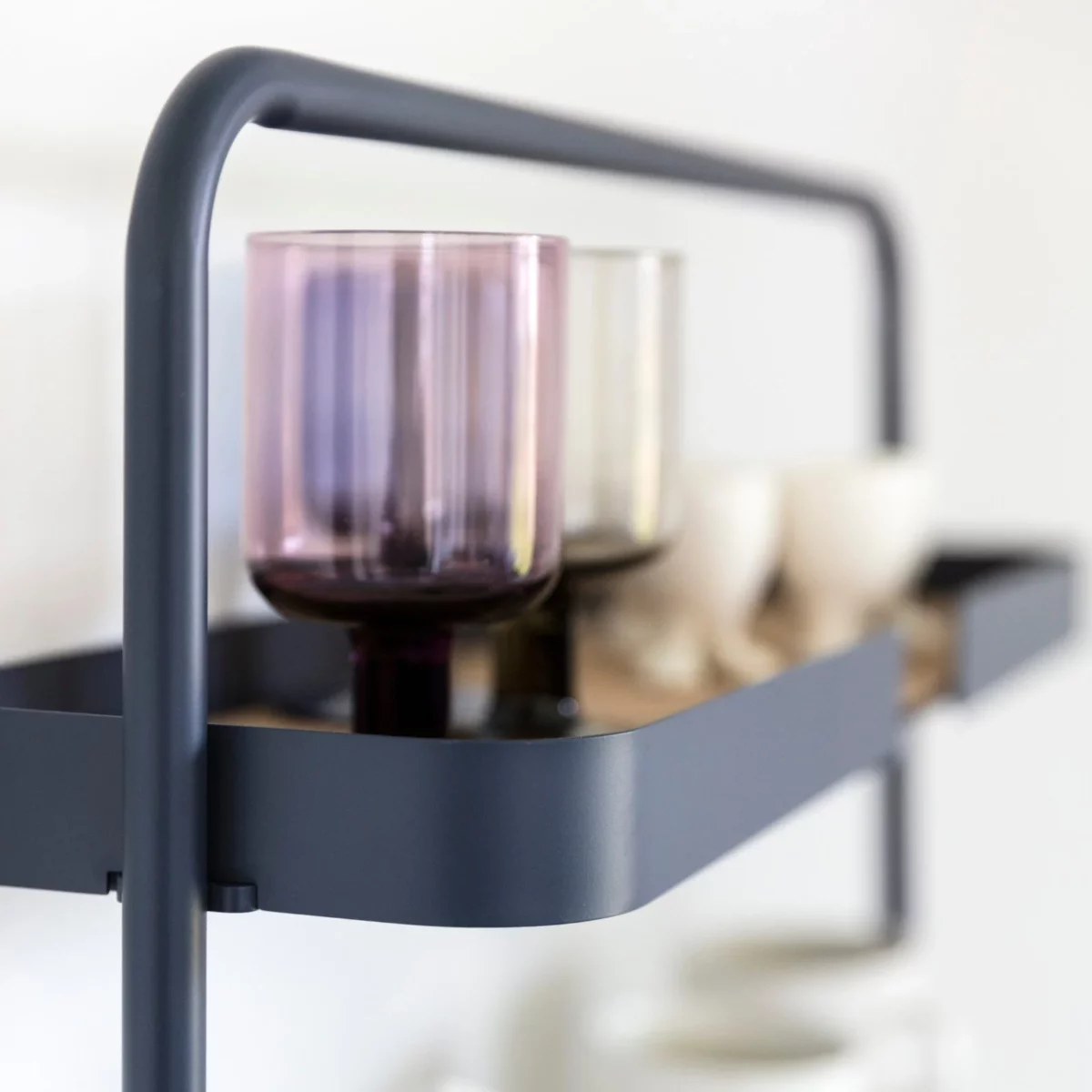 DesignBite Big Hug Low Wall Shelf, Midnight Blue, Detail View 5 | One Horizon