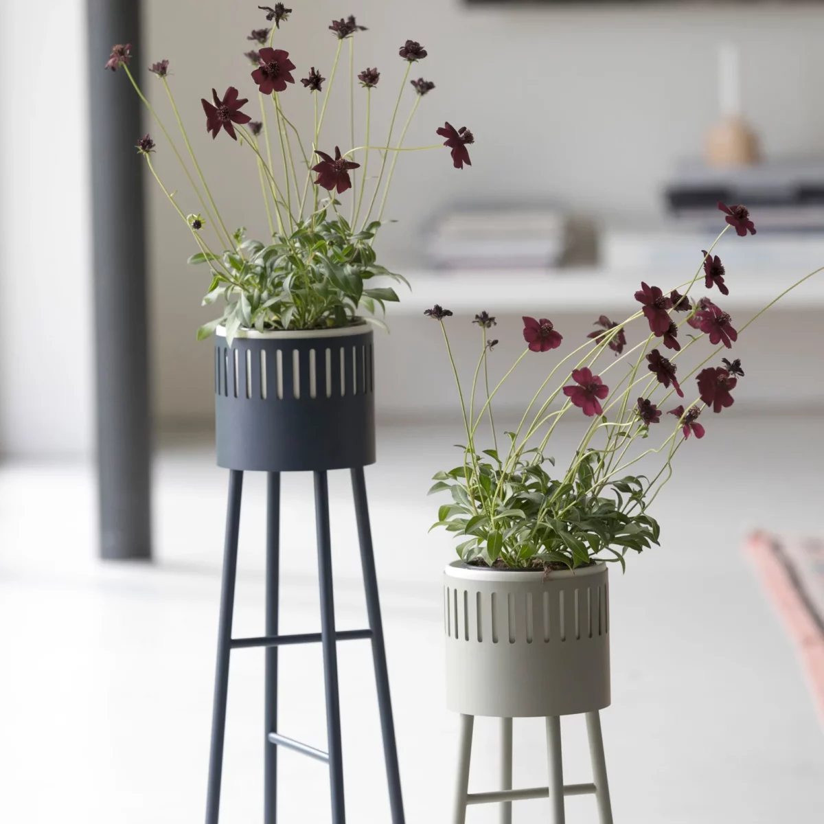 DesignBite Blumentopfständer Mitternachtsblau Niedrig, Detailansicht 4 | One Horizon