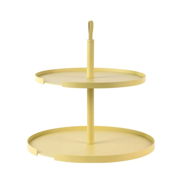 Etagere - 2 Ebenen - Gelb