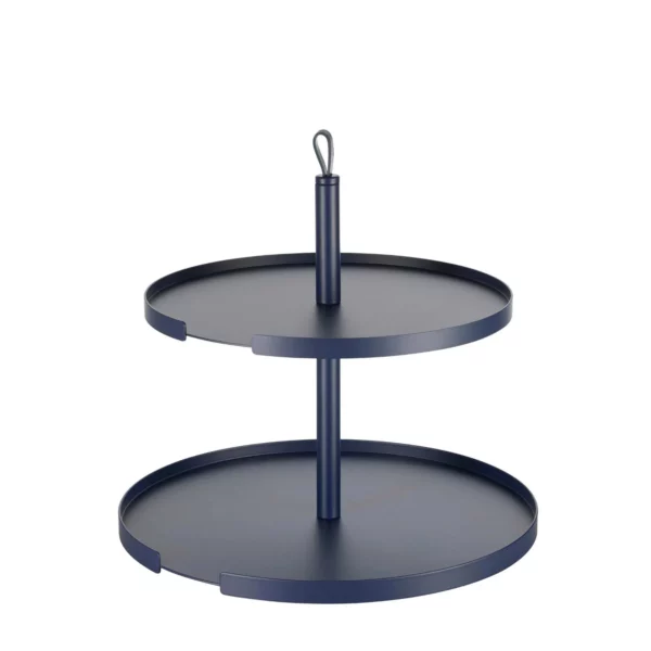Etagere - 2 Ebenen - Mitternachtsblau