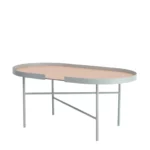 Oval side table Gray
