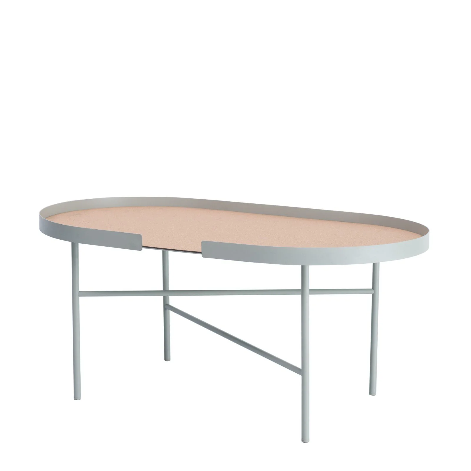 Oval side table
