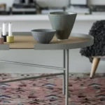 Oval side table