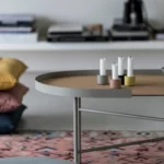Oval side table