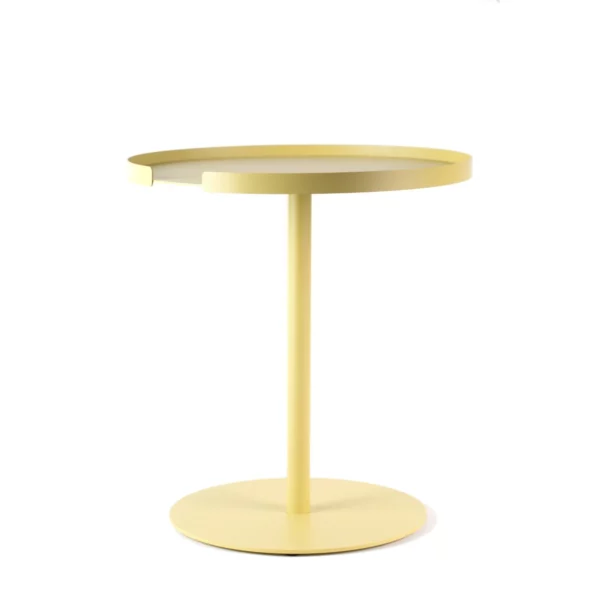 Runder Beistelltisch 36 cm - Gelb