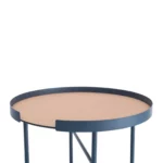 DesignBite : table d'appoint et de salon ronde, bleue, vue détaillée 2 | One Horizon