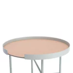DesignBite : table d'appoint et de salon ronde, grise, vue détaillée 2 | One Horizon