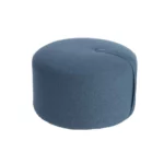 DesignBite Runder Pouf Sitzhocker Blau | One Horizon