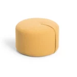 DesignBite Runder Pouf Sitzhocker Gelb | One Horizon