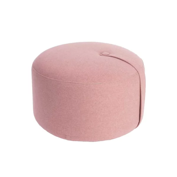 Runder Pouf Sitzhocker - Rosa