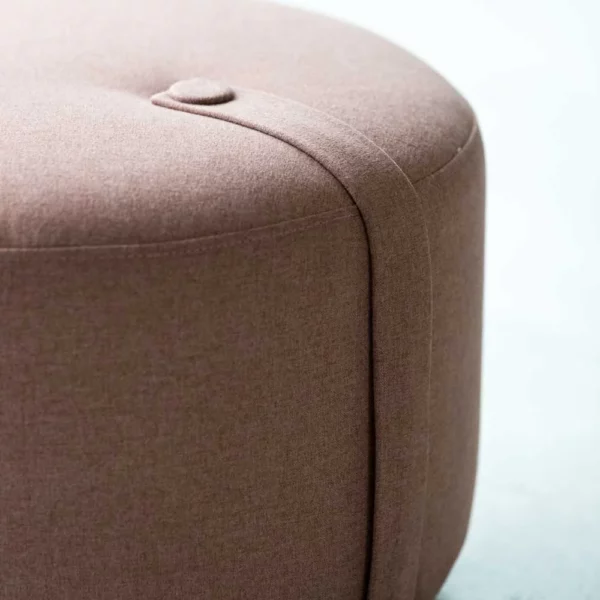 DesignBite Runder Pouf Sitzhocker Rosa, Detailansicht 2 | One Horizon