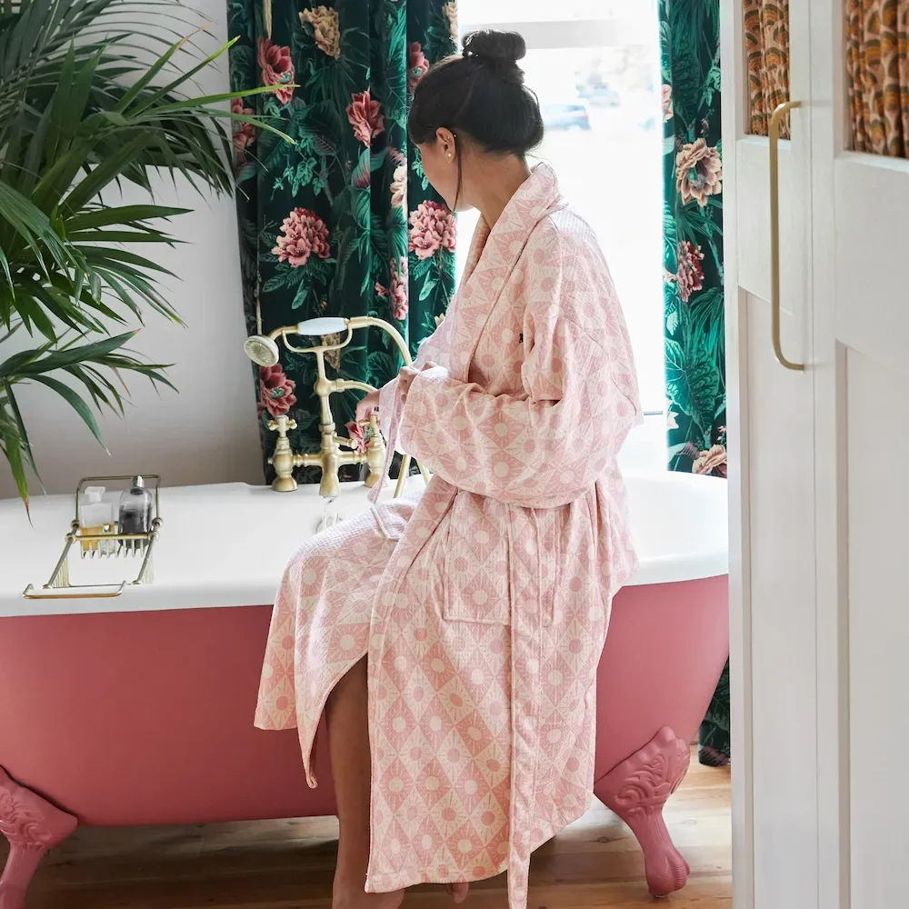Peignoir Dock & Bay « Diamond Pink », vue détaillée 5 | One Horizon