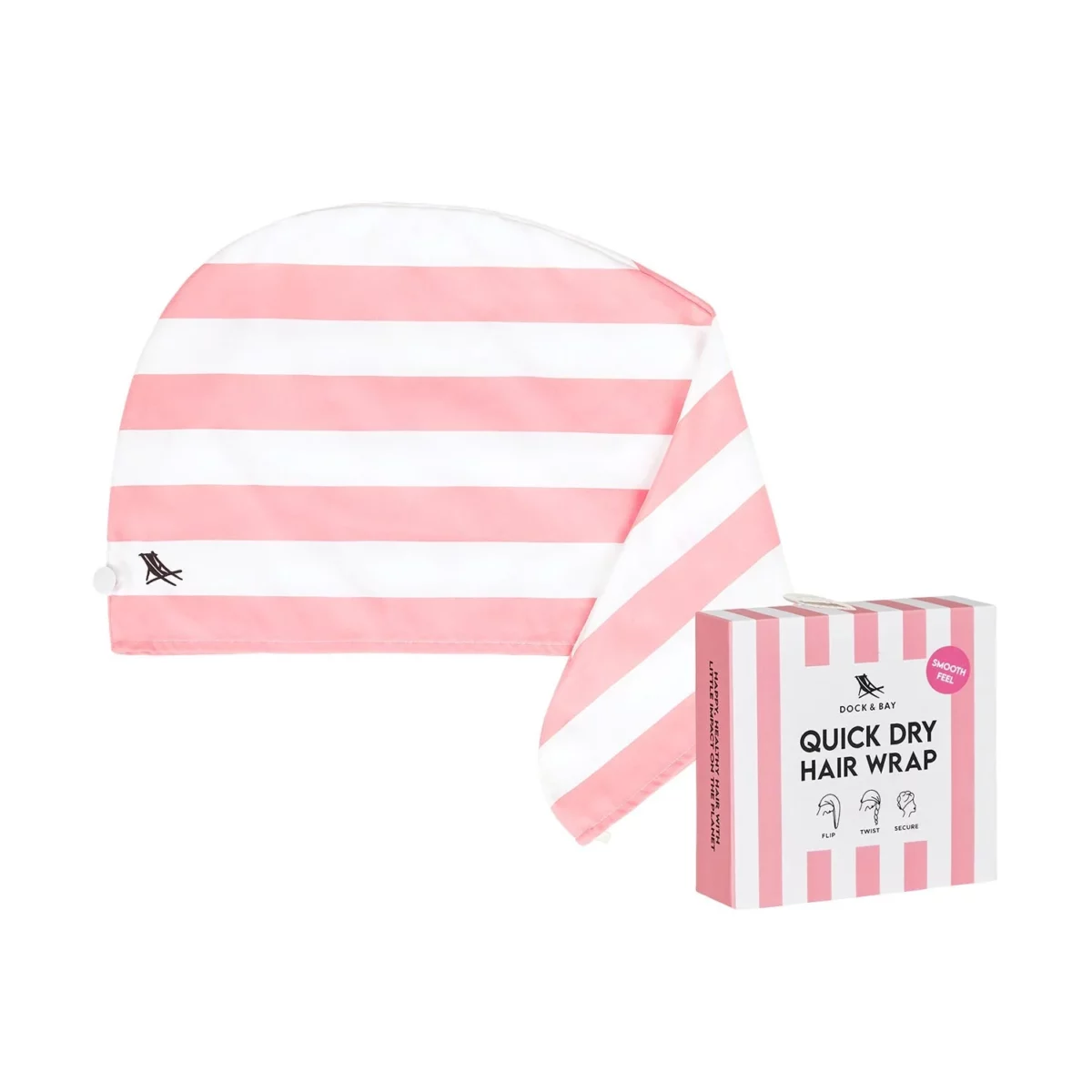 Dock & Bay Hair Wrap Malibu Pink, Detailansicht 7 | One Horizon