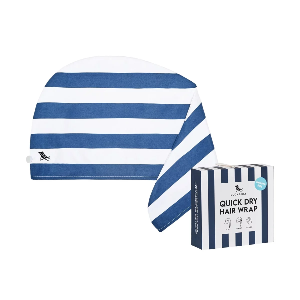 Dock & Bay Hair Wrap Navy, Detailansicht 7 | One Horizon