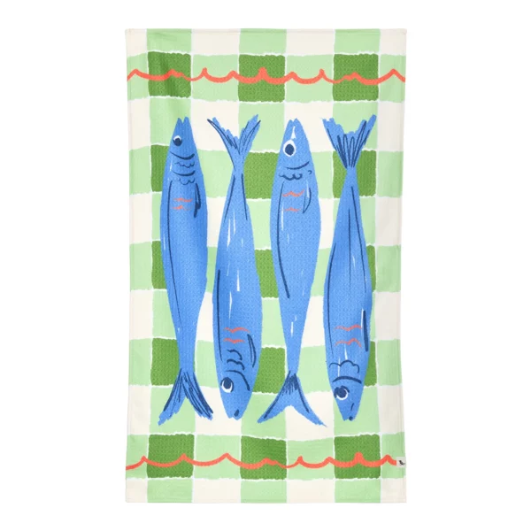 Waffle tea towel - Catch of the Day