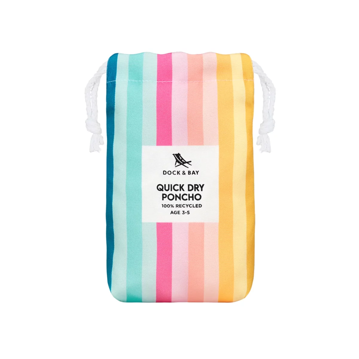 Dock & Bay Kids' Beach Poncho "Coastal Candy," Detail Shot 4 | One Horizon