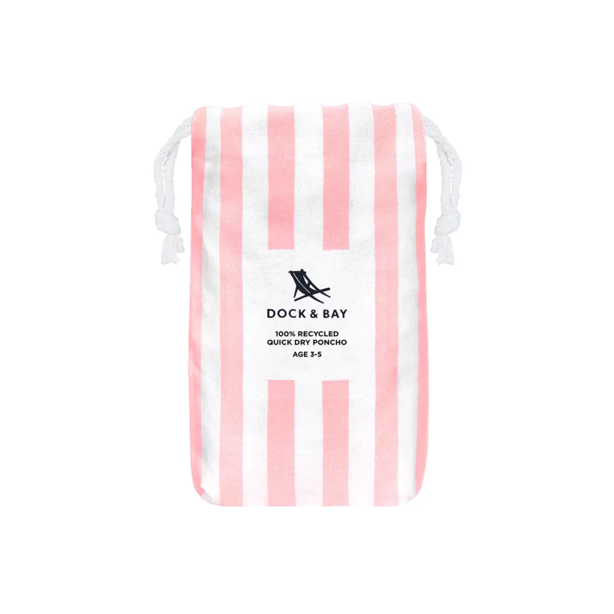 Dock & Bay Kids' Malibu Pink Beach Poncho, Detail View 4 | One Horizon