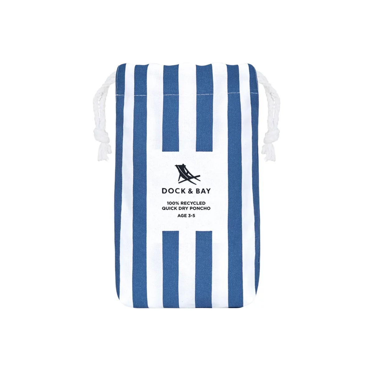 Dock & Bay Kids' Beach Poncho Whitsunday Blue, Detail View 4 | One Horizon