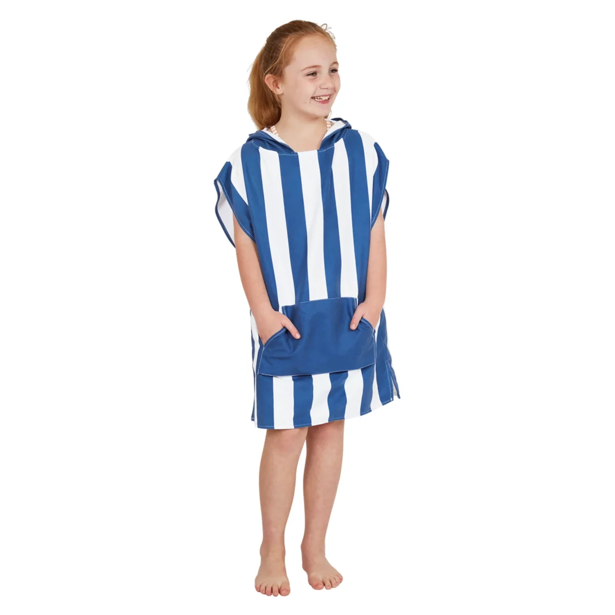 Dock & Bay Kids' Beach Poncho, Whitsunday Blue, Detail View 5 | One Horizon