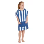 Dock & Bay Kids' Beach Poncho, Whitsunday Blue, Detail View 5 | One Horizon