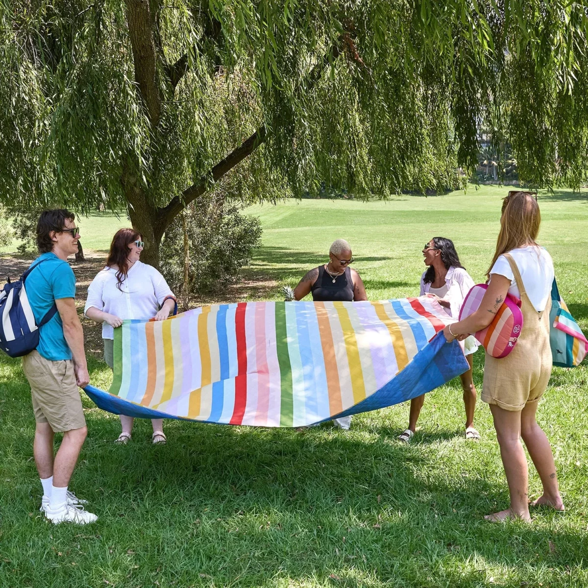 Dock & Bay Picknick-Decke Candy Stripes, Detailansicht 3 | One Horizon