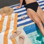 Serviette de plage Dock & Bay CABANA L Orange, vue détaillée 7 | One Horizon