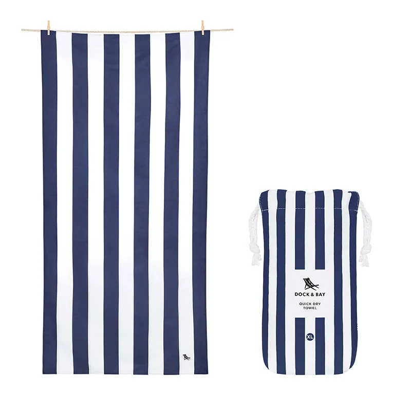 Serviette de plage Dock & Bay CABANA XL Navy | One Horizon