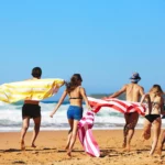 Serviette de plage Dock & Bay CABANA XL rose, vue détaillée 7 | One Horizon