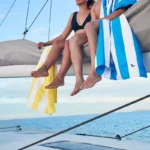 Serviette de plage Dock & Bay CABANA XL Yellow, vue détaillée 3 | One Horizon