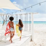 Serviette de plage Dock & Bay CABANA XL Yellow, vue détaillée 6 | One Horizon